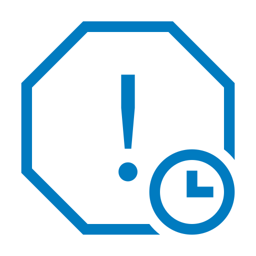Warning Sign - Risk of Delay