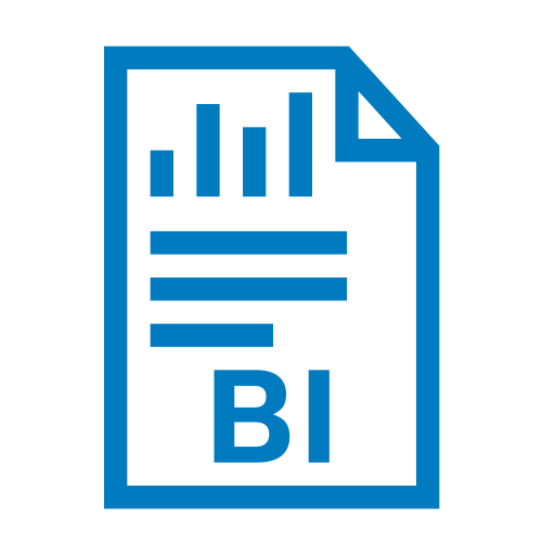 Business intelligence report icon