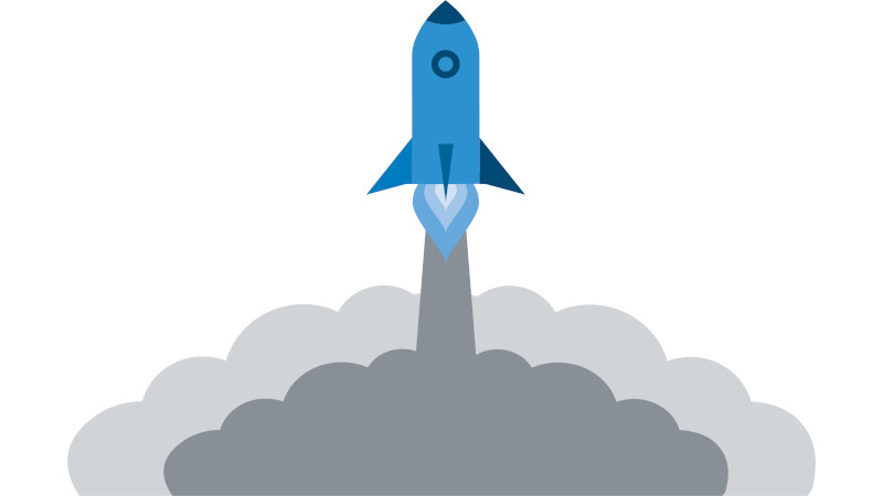 Launch of a rocket