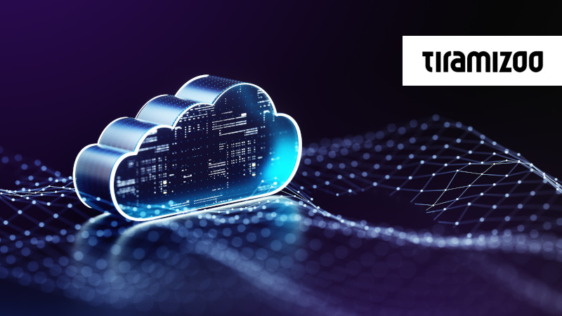 Cloud symbol with Tiramizoo corporate logo