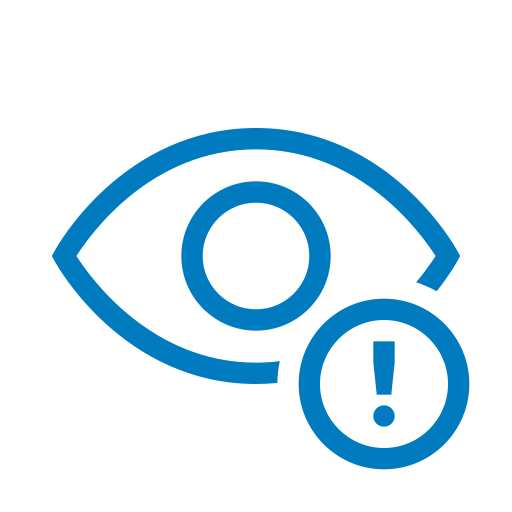 Watch on warning icon
